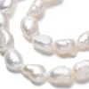 Lot de 20 perles de culture - forme graine - 4 à 8 mm