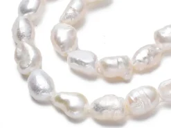 Lot de 20 perles de culture - forme graine - 4 à 8 mm