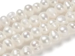 Lot de 20 perles de culture - Forme graine - 6 mm