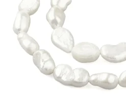 Lot de 10 perles de culture - forme irrégulière - 8 à 14 mm