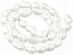 Lot de 10 perles de culture - forme irrégulière - 8 à 14 mm