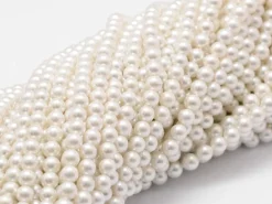 Lot de 20 perles effet culture rondes - 4 mm