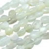 Lot de 20 perles en pierre de lune - Blanc
