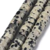 Lot de 20 perles heishi naturelles 6 mm - Jaspe dalmatien