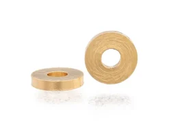 Lot de 20 perles intercalaires rondes en laiton - Doré à l'or fin