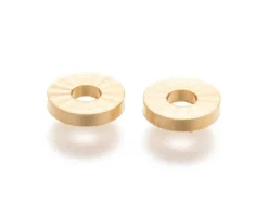 Lot de 20 perles intercalaires rondes en laiton - Doré à l'or fin