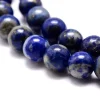 Lot de 15 perles naturelles rondes 6 mm - Lapis-lazuli