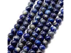 Lot de 15 perles naturelles rondes 6 mm - Lapis-lazuli