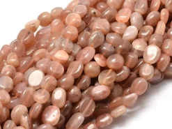 Lot de 20 perles pépites - Pierre de soleil