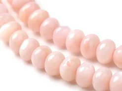 Lot de 20 perles rondelles coquillage naturel - Corail