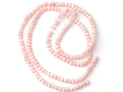 Lot de 20 perles rondelles coquillage naturel - Corail