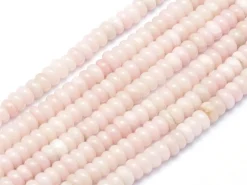 Lot de 20 perles rondelles - Opale rose