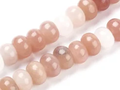 Lot de 20 perles rondelles - Aventurine rose