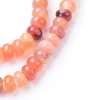 Lot de 20 perles rondelles - Cornaline naturelle