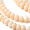 Lot de 20 perles rondelles coquillage naturel - Sandy Brown