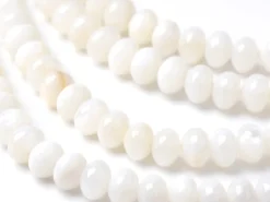 Lot de 20 perles rondelles coquillage naturel - Dentelle