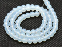 Lot de 15 perles rondes 6 mm - Opalite