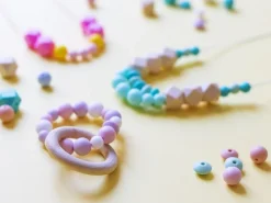 Lot de 5 perles rondes de 12 mm en silicone - Terracotta