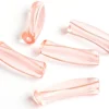 Lot de 5 perles tubes transparentes en résine 6 mm - Orange