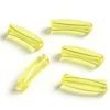 Lot de 5 perles tubes transparentes en résine 6 mm - Jaune