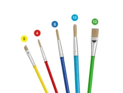 Lot de 5 pinceaux scolaires - Carioca