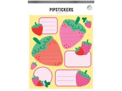 Lot de 5 planches d'étiquettes fraise
