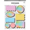 Lot de 5 planches d'étiquettes pastels