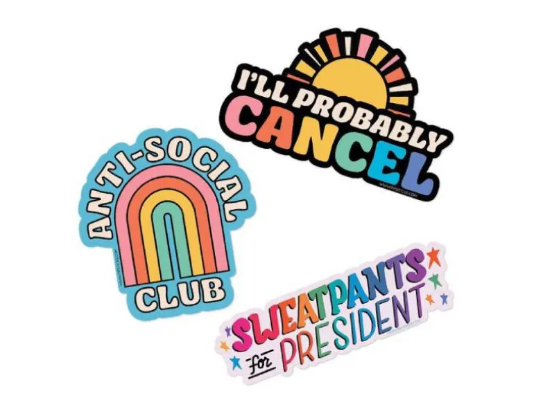 Lot de 3 stickers vinyle - Going solo
