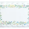 Lot de tags fleuris rectangulaires