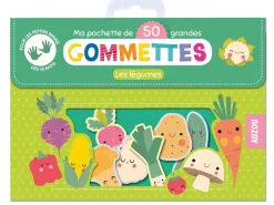 Ma pochette de 50 grandes gommettes - Les légumes