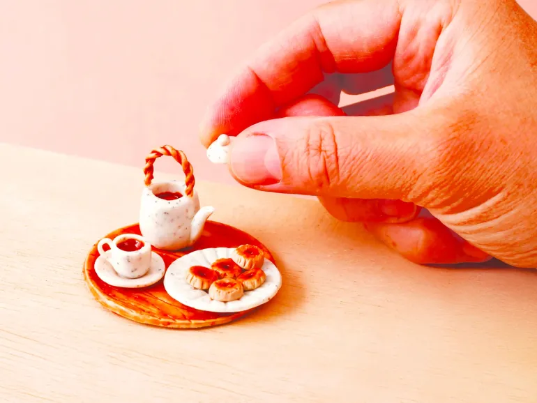 Malette Fimo Miniatures Tea Time à modeler - Graine Créative