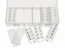 Mallette de rangement avec ses 28 boites rondes