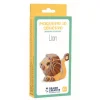 Maquette adhésive en carton 3D - Lion