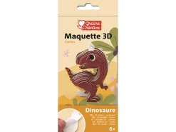 Maquette 3D en carton adhésif dinosaure à assembler