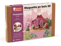 Maquette en bois 3D - Tricératops