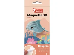 Maquette en bois 3D Dauphin à assembler sans colle - Graine créative