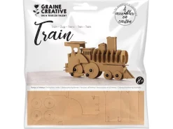 Maquette en carton - Train 19 x 4 x 11 cm