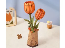 Maquette fleur miniature - Tulipe Orange (Orange Tulip) - Rowood