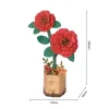 Maquette fleur miniature - Camélia rouge (Red Camellia) - Rowood