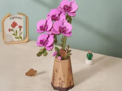 Maquette fleur miniature - Orchidée papillon violette (Purple Moth Orchid) - Rowood
