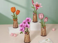 Maquette fleur miniature - Orchidée papillon violette (Purple Moth Orchid) - Rowood