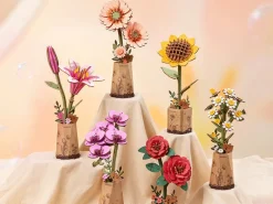 Maquette fleur miniature - Gérbera orange clair (Light Orange Gerbera) - Rowood