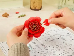 Maquette Oeillet rouge miniature - Rowood