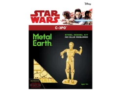 Maquette Star Wars C-3PO en métal doré