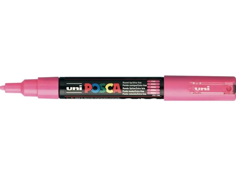 Marqueur posca - pointe extra-fine 0,7 mm - Rose- PC1M