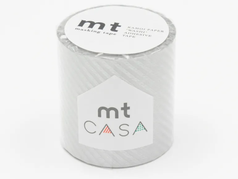 Masking tape Casa - rayé Argent