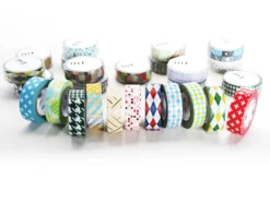Masking tape motif - Rayures et pois I