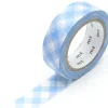 Masking Tape MT Damier pastel outremer - Scrapbooking 1,5 cm x 7 m