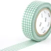 Masking Tape MT Motif quadrillage vert - Scrapbooking