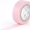 Masking Tape MT Motif quadrillage rose - Scrapbooking